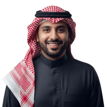 pngtree smiling saudi arabian man in traditional thobe and keffiyeh png image 17147850 - مودرن ووتر سوليشن