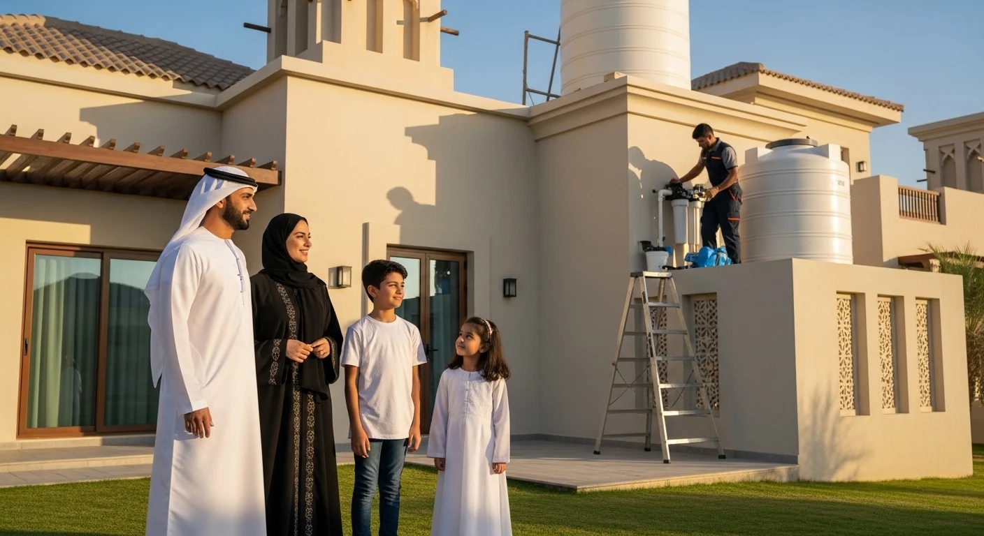 فلاتر مياه في رأس الخيمة | تركيب وصيانة سريعة 2026 1 تركيب نظام فلترة مياه في فيلا برأس الخيمة