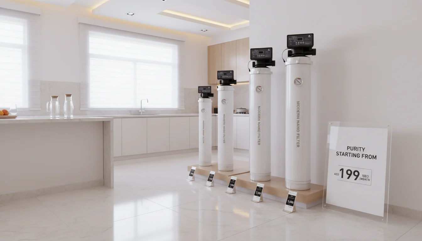 أسعار فلاتر المياه في الإمارات حسب النوع والسعة