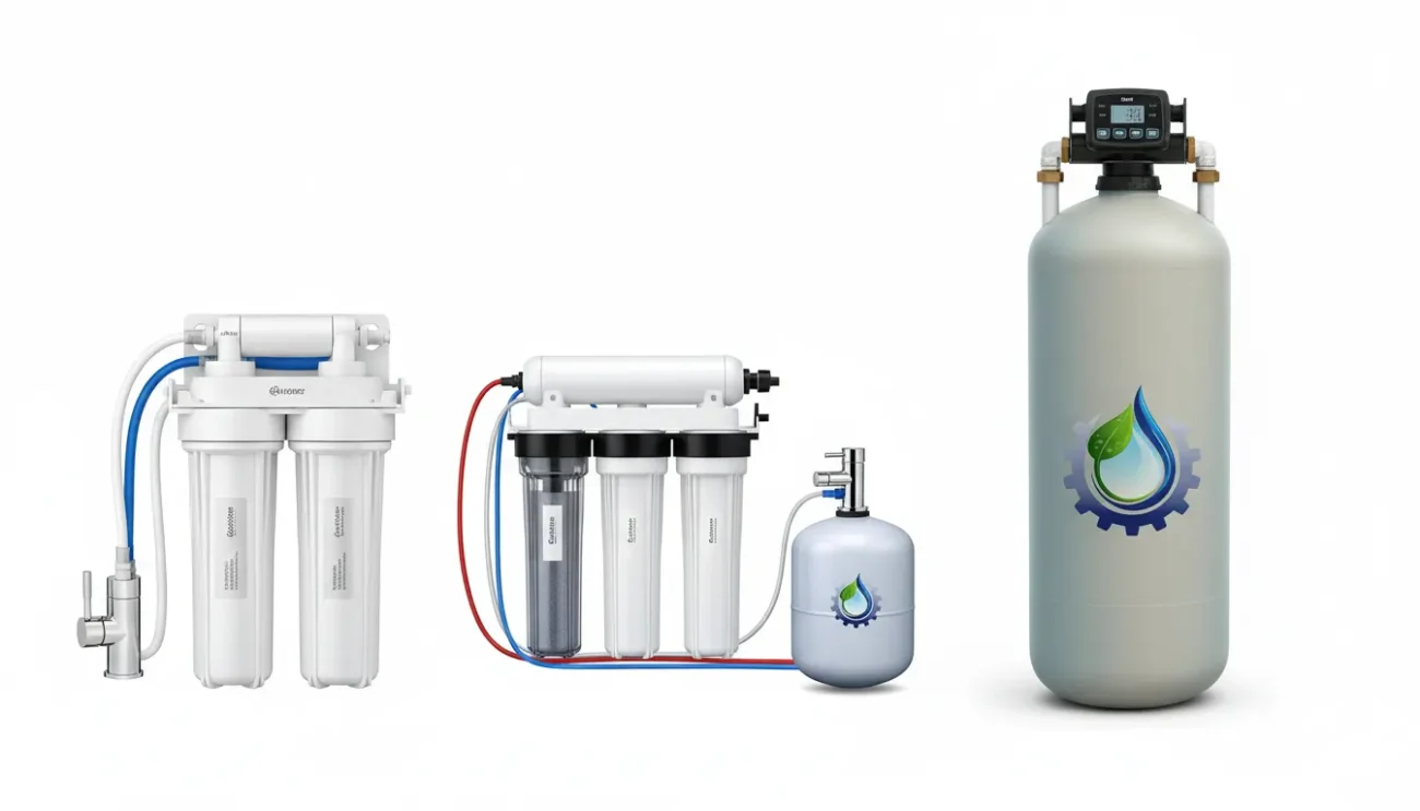 مقارنة بين فلتر مطبخ ونظام تحلية وفلتر مركزي